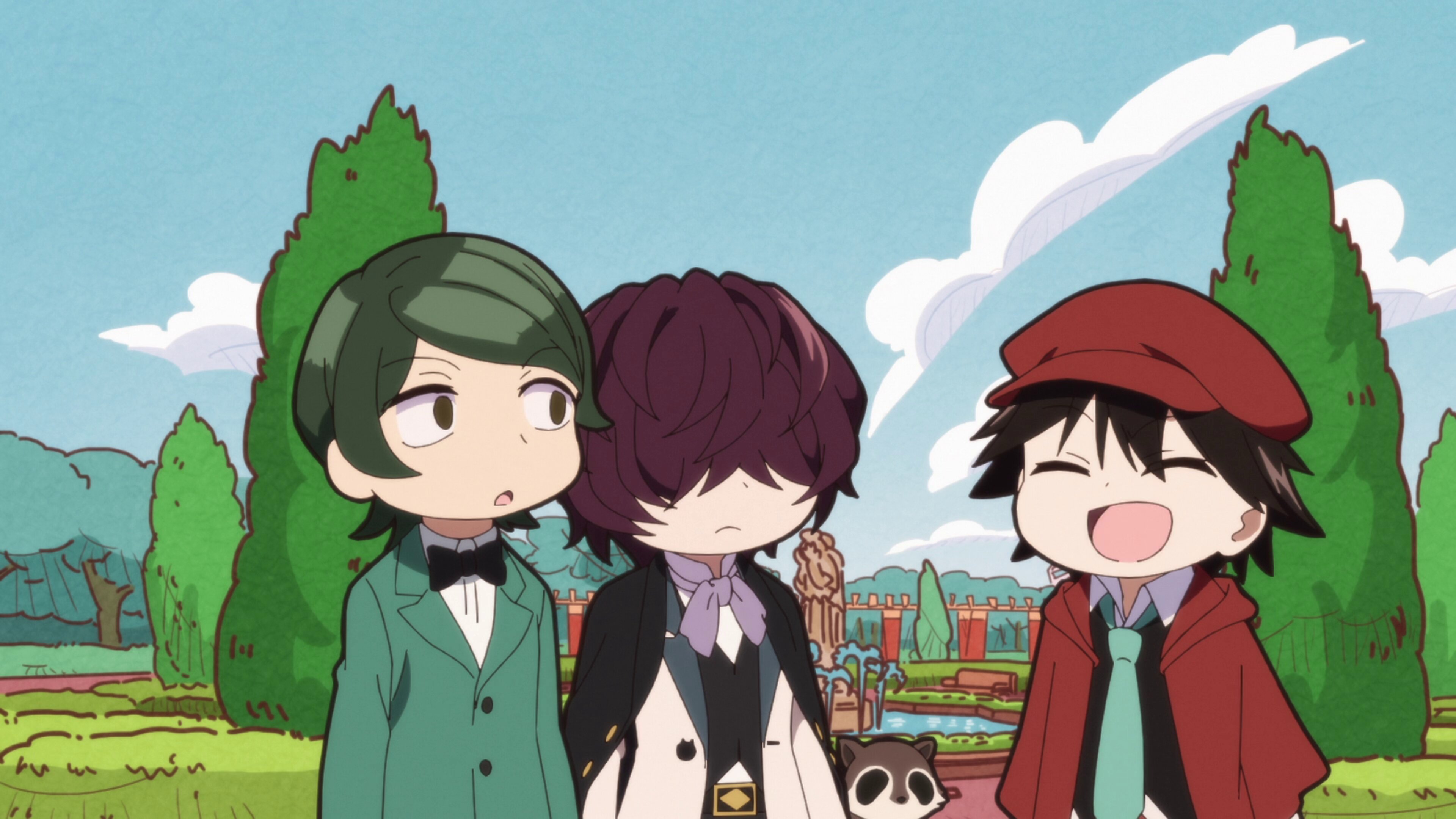 Bungo Stray Dogs Wan! S2E9 The Oddly Delightful Meeting / Seize the Invisible Hand of God / A Certain Secret Meeting / Early Da