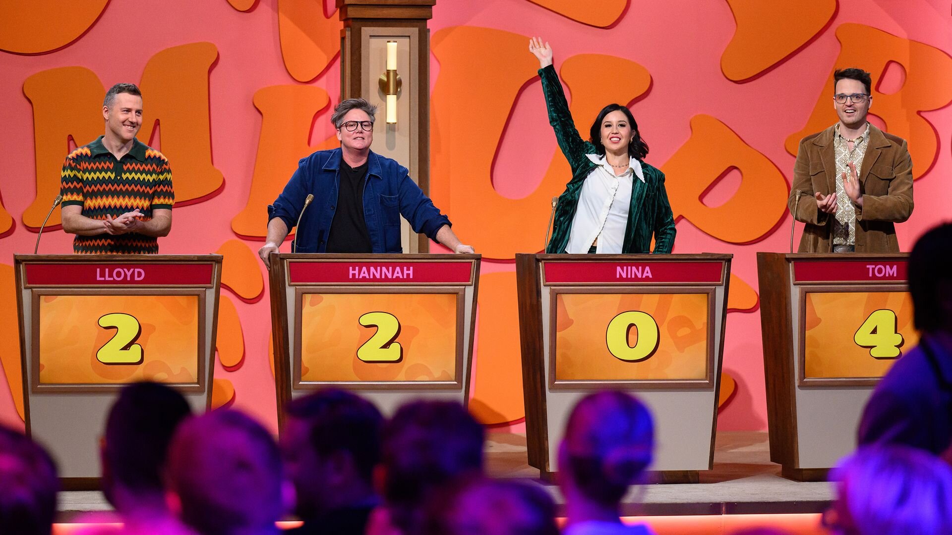 Guy Montgomery's Guy Mont-Spelling Bee S2E1 Lloyd Langford, Hannah Gadsby and Nina Oyama, Tom Walker