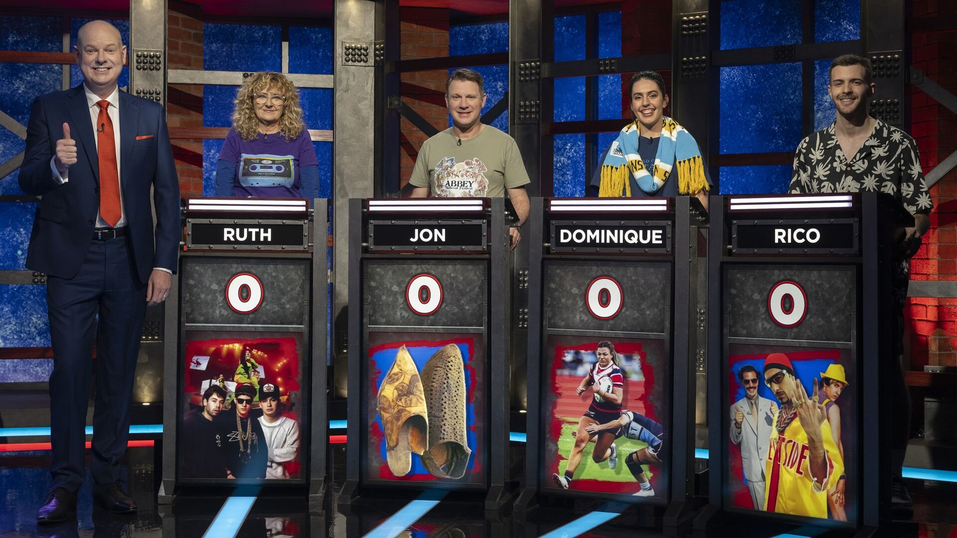 Hard Quiz S11E13 Beastie Boys, Medieval Footwear, the NRLW, Sacha Baron Cohen