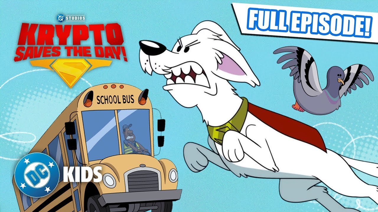 Krypto Saves the Day! S1E1 School Bus Scuffle