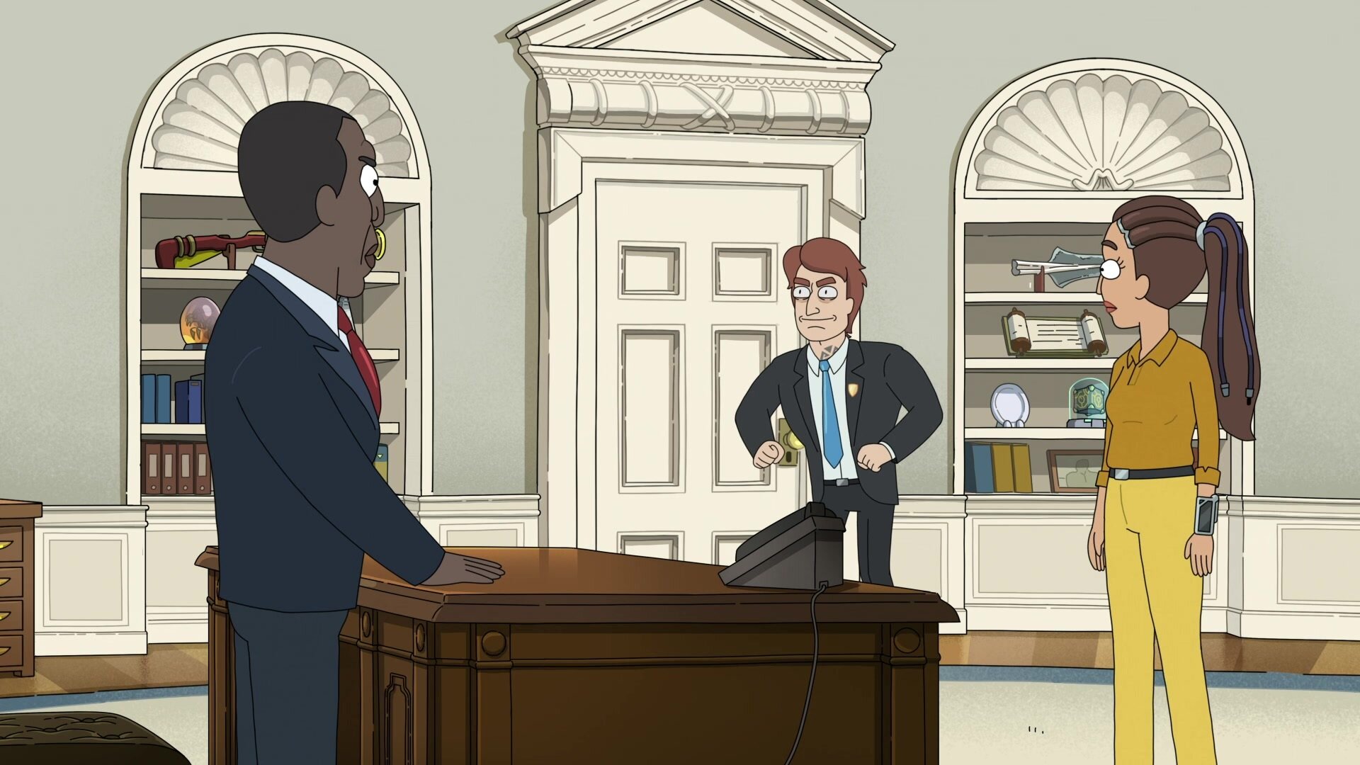 President Curtis S1E2 Triangle