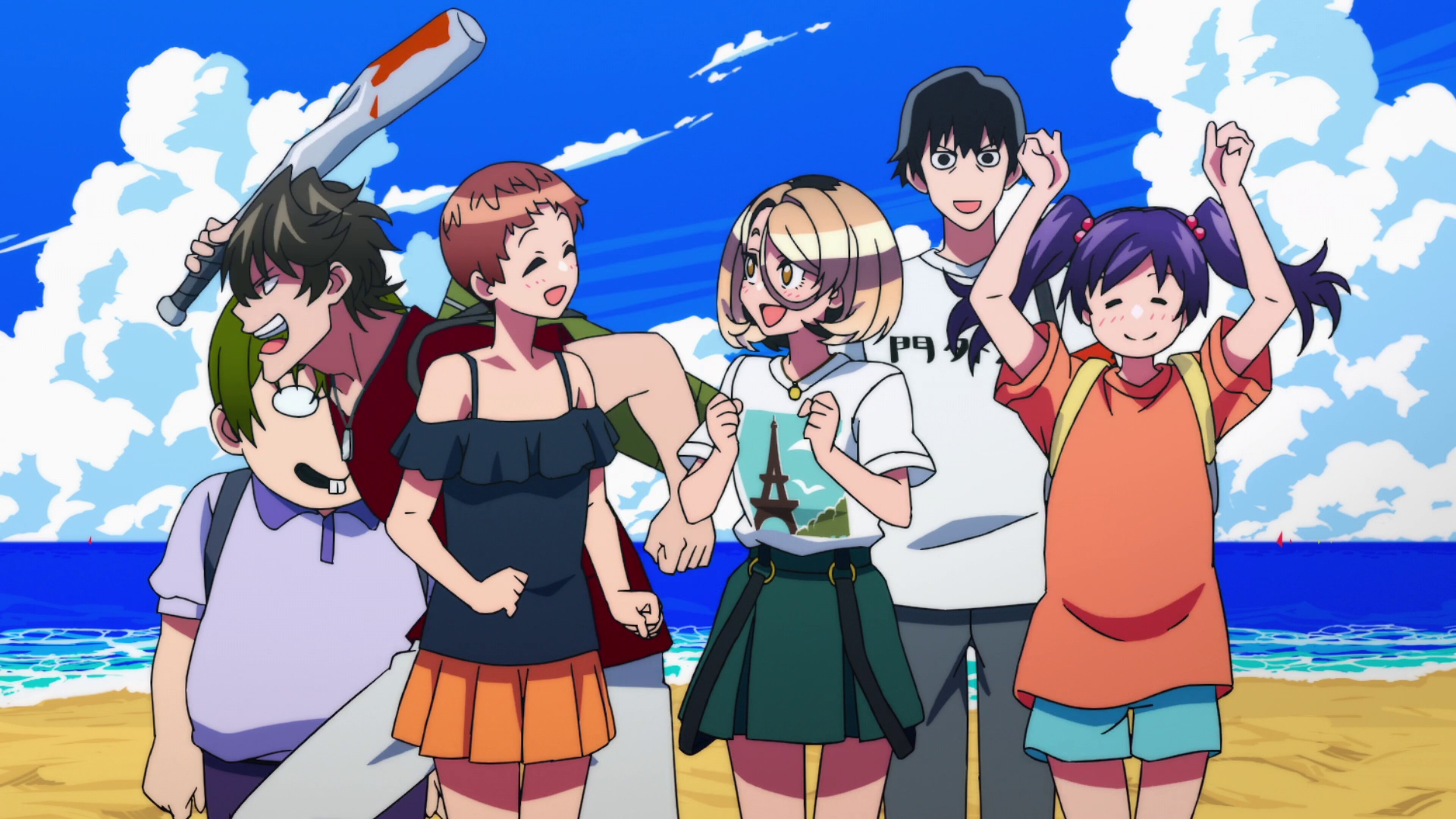 The Klutzy Class Monitor and the Girl with the Short Skirt S1E7 Having Fun at the Beach With the Klutzes
