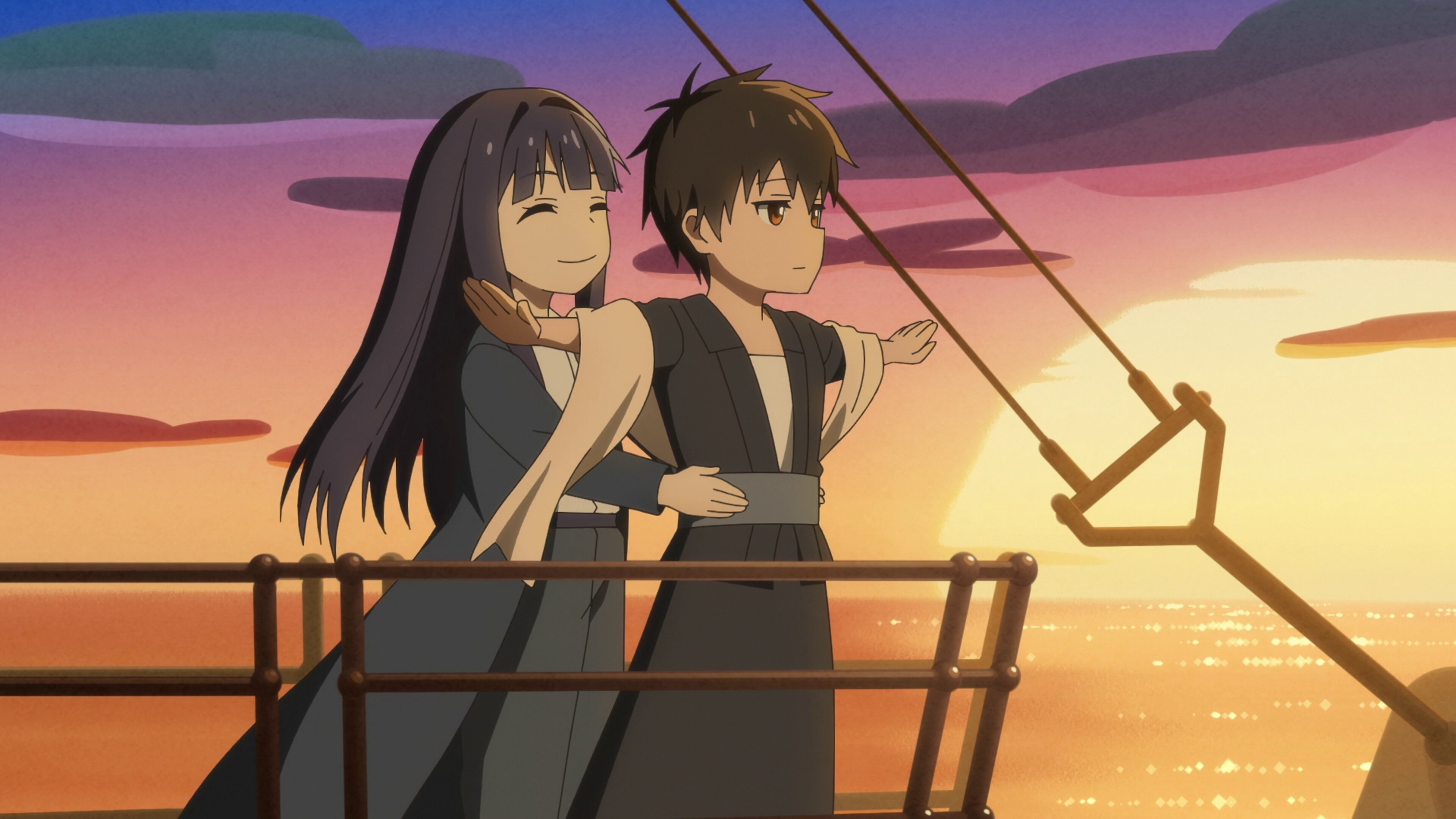 Tomei na Yoru ni Kakeru Kimi to, Me ni Mienai Koi wo Shita S1E2 Fuyutsuki Koharu