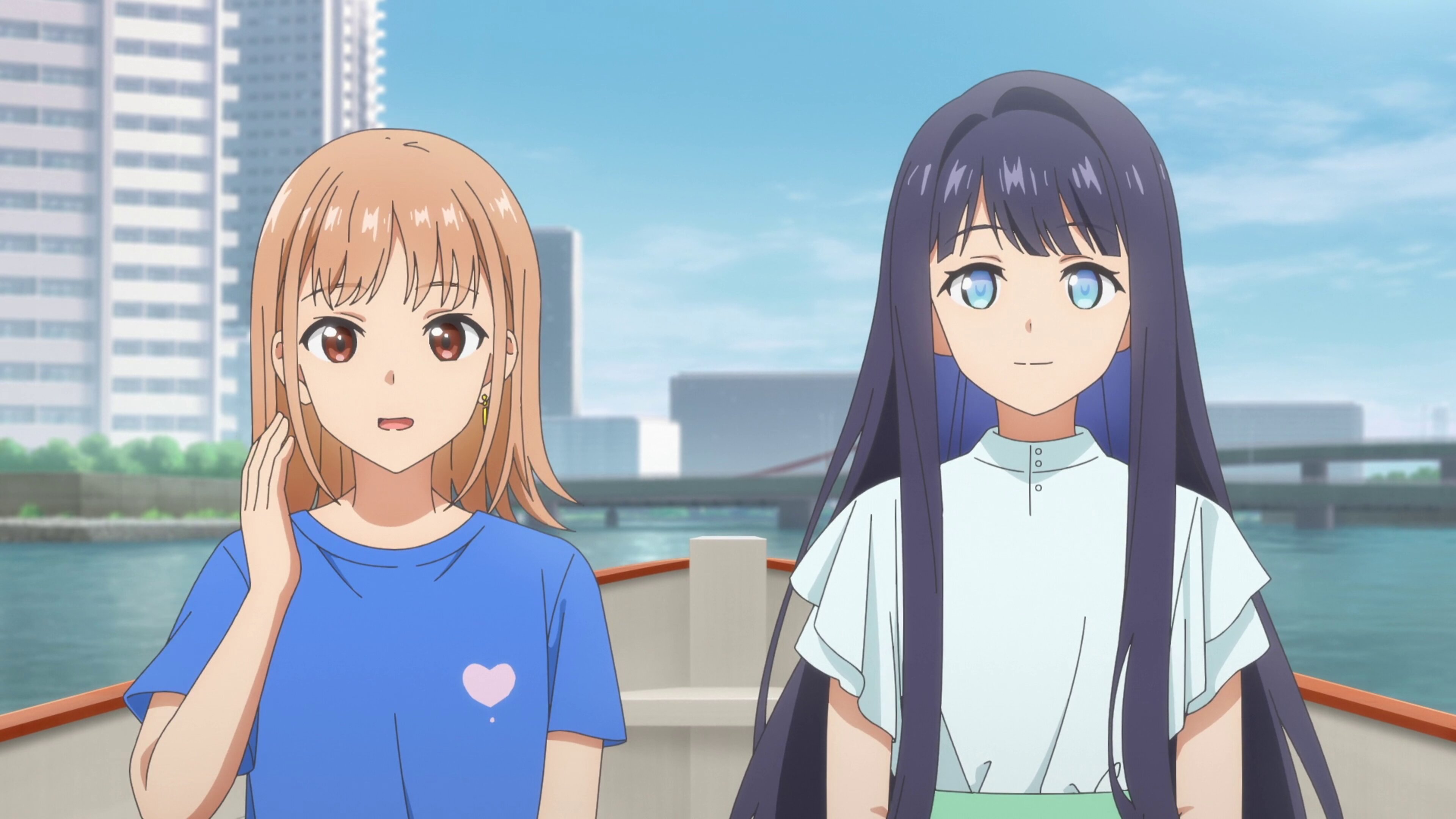 Tomei na Yoru ni Kakeru Kimi to, Me ni Mienai Koi wo Shita S1E5 Aerial Fireworks