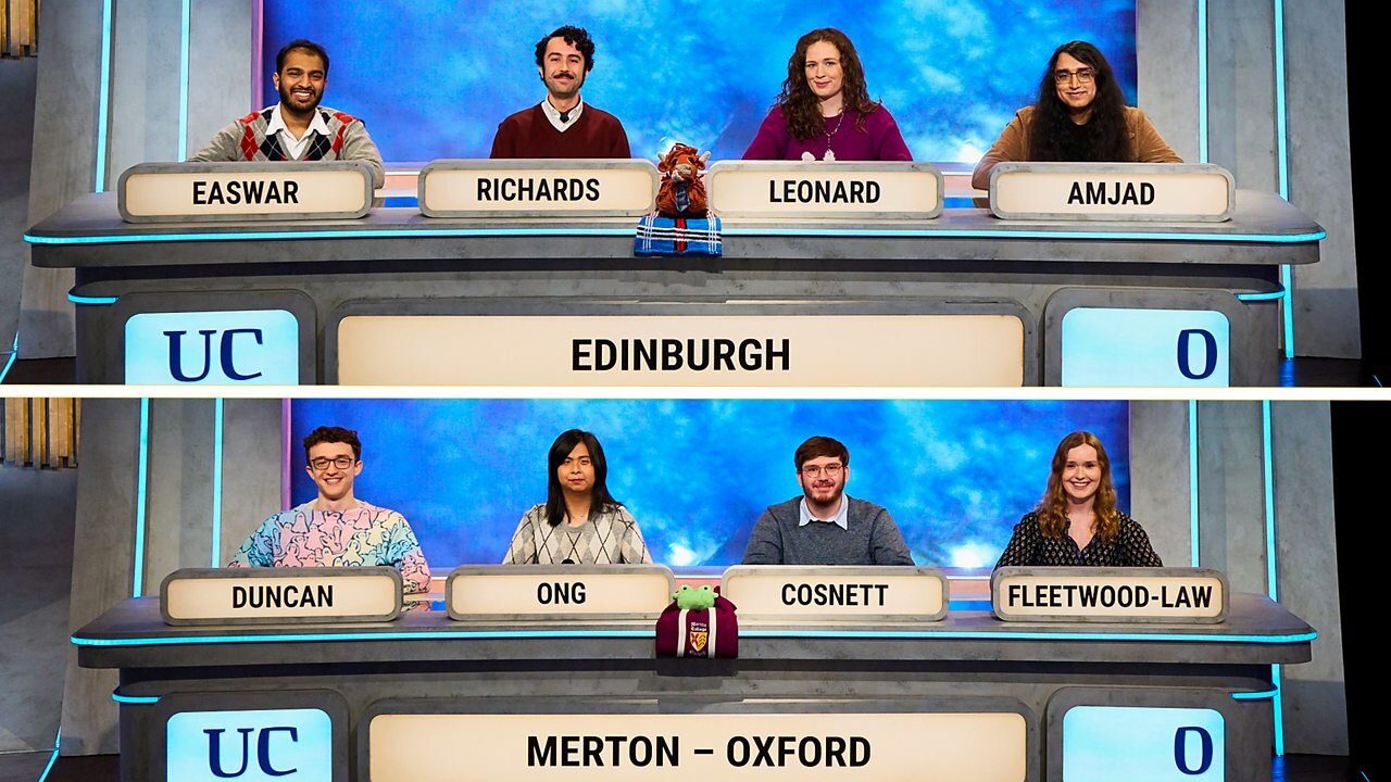 University Challenge S55E29 Edinburgh v Merton College, Oxford