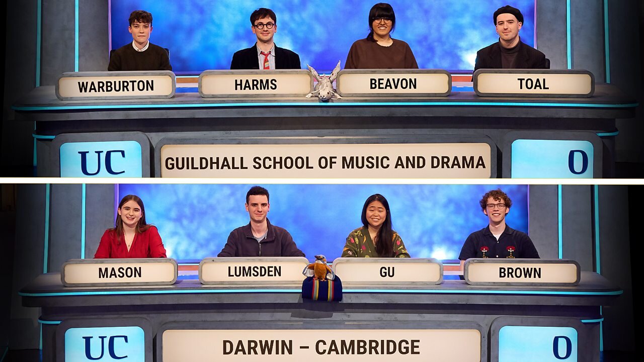 University Challenge S56E4 Guildhall School of Music and Drama v Darwin College, Cambridge