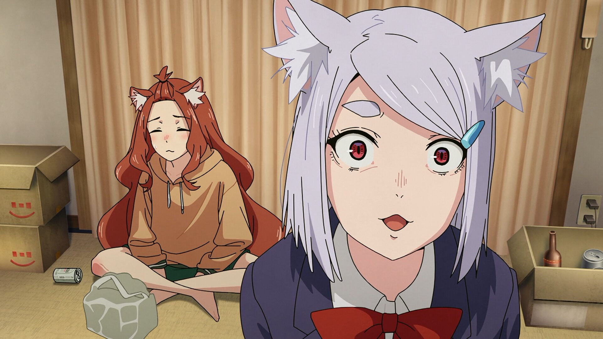 Yani Neko S1E12 Nyaa will still be smoking in the final episode.